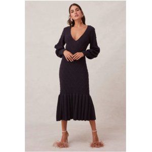 Revolve - KEEPSAKE The Label Melody Cable Knit Sweater Dress M